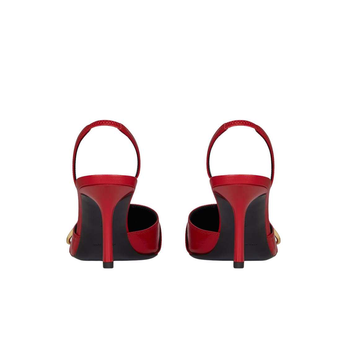 (W) 지방시 부아유 레더 슬링백 레드((W) Givenchy Voyou Slingback in Leather Red) - 2