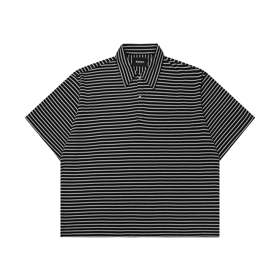 카미엔 스프라이트 폴로 티셔츠 블랙(Kamien Stripe Polo T-Shirt Black)