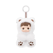 Pop Mart Hacipupu Gummy Bear Series Vinyl Plush Pendant Latte Flavor (Opened Case)