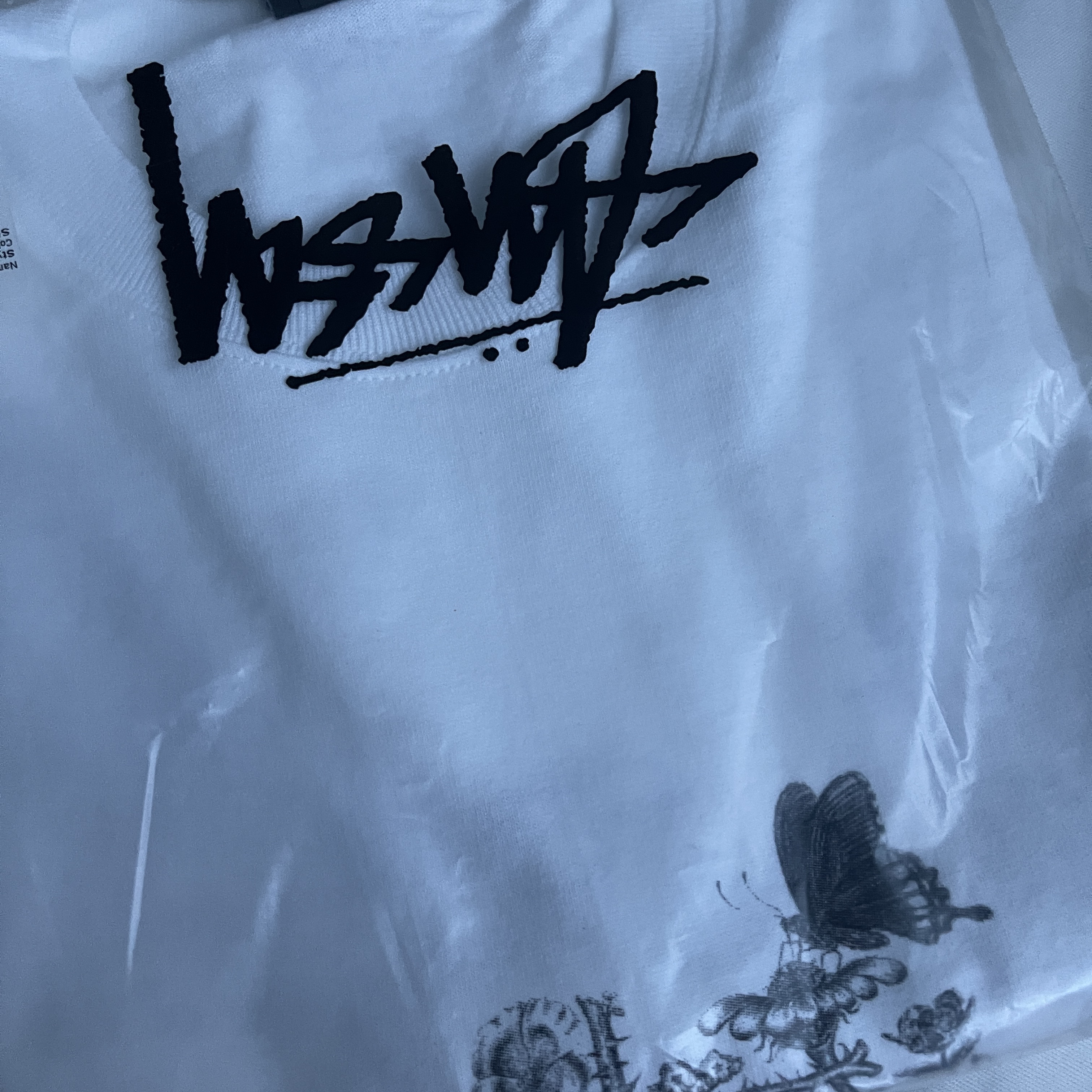 Stussy In Bloom T-Shirt White 착용 스타일 - 1
