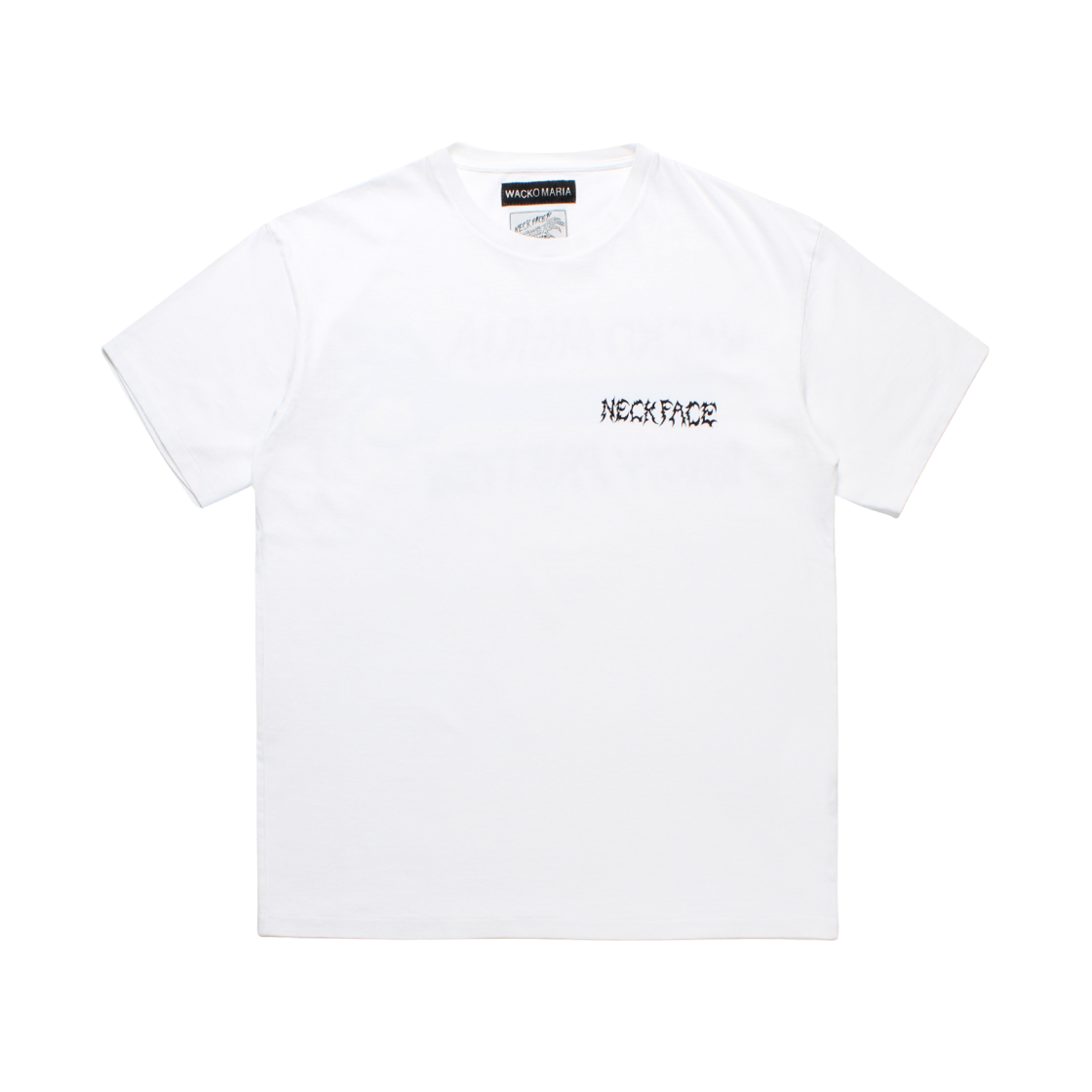 와코 마리아 x 넥페이스 워시드 헤비 웨이트 티셔츠 화이트(Wacko Maria x Neckface Washed Heavy Weight T-Shirt White) - 2