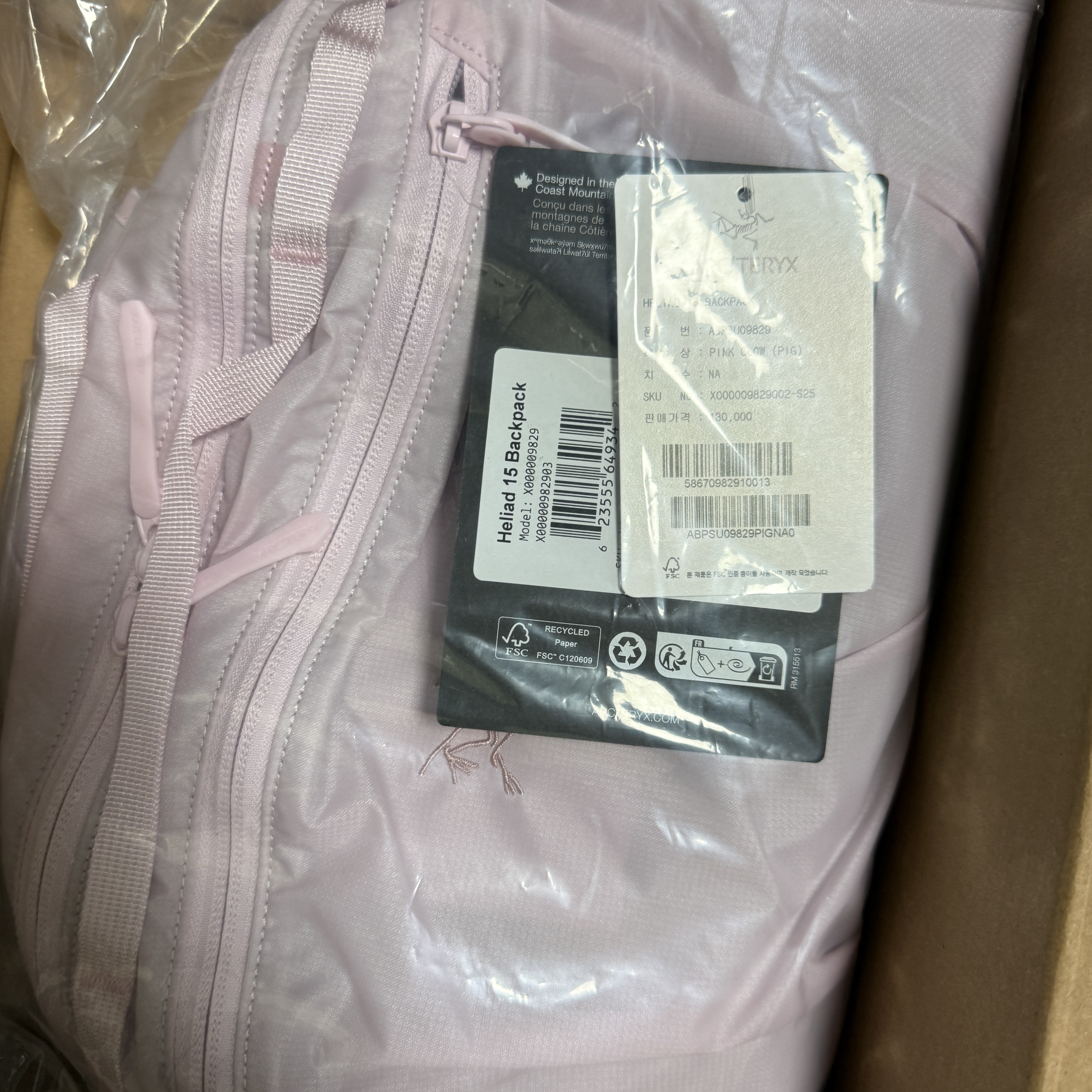Arc'teryx Heliad 15 Backpack Synth 착용 스타일