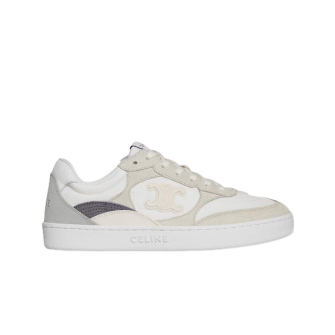 364075177C-01BC (W) Celine Trainer CT-12 Low Lace-Up Sneakers White