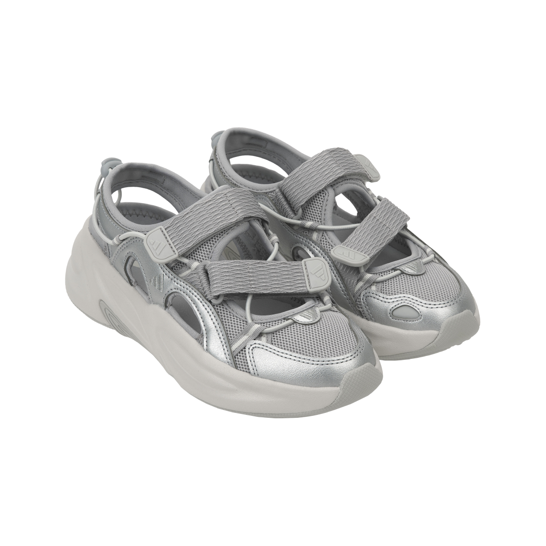 JS4580 (W) Adidas Ozwave Sandal Grey Two Silver Metallic - #4