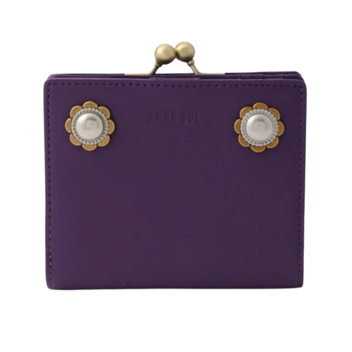 - Anna Sui Retro Button Small Wallet Purple