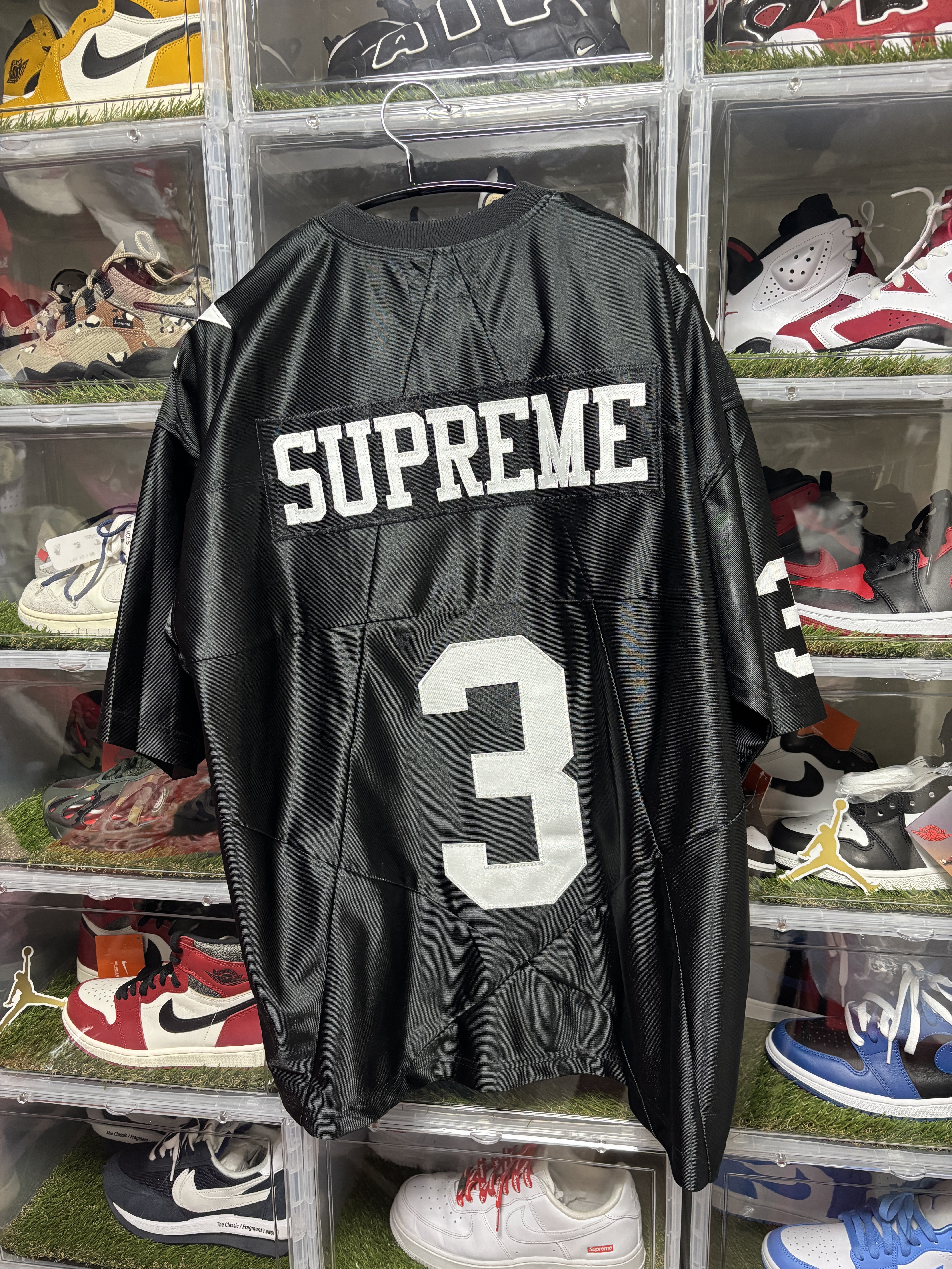 Supreme Star Football Jersey Black - 24FW 착용 스타일 - 2