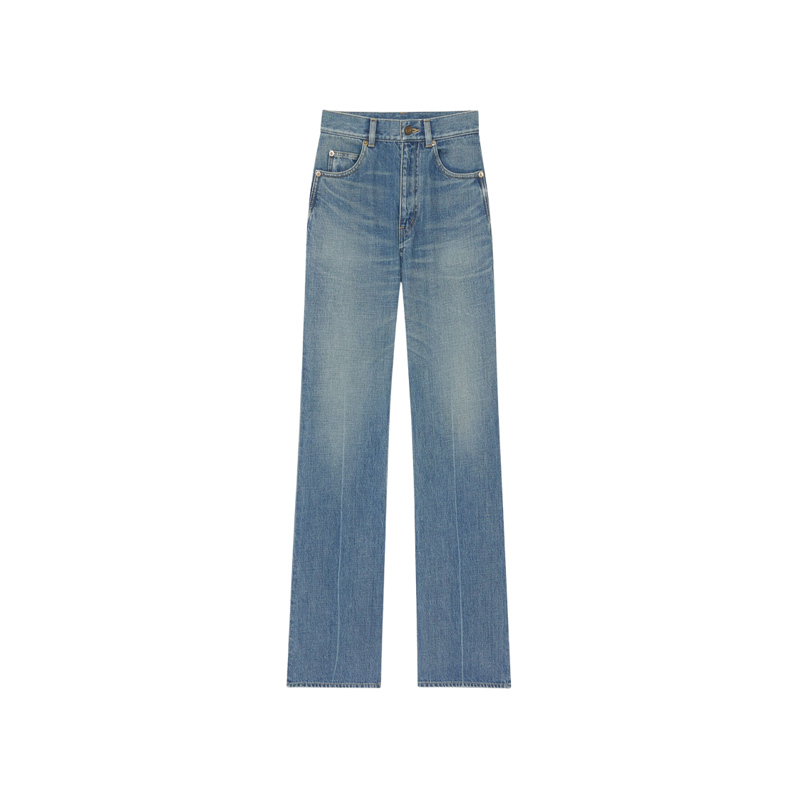 823599-YI863-4293 (W) Saint Laurent 70'S Jeans in Authentic Medium Blue Denim
