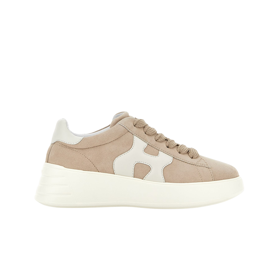 (W) 호간 레벨 스니커즈 베이지((W) Hogan Rebel Sneakers Beige) - 1