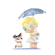 Pop Mart Baby Molly & Baby Tabby Series Figures Come Under the Umbrella (Opened Case)
