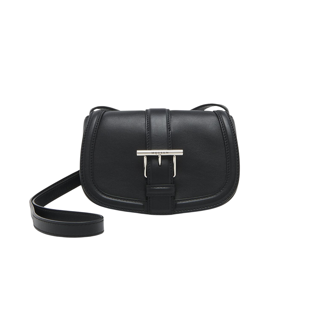 8271131MAAD1000 Alexander McQueen Mini T-Bar Satchel Bag Black