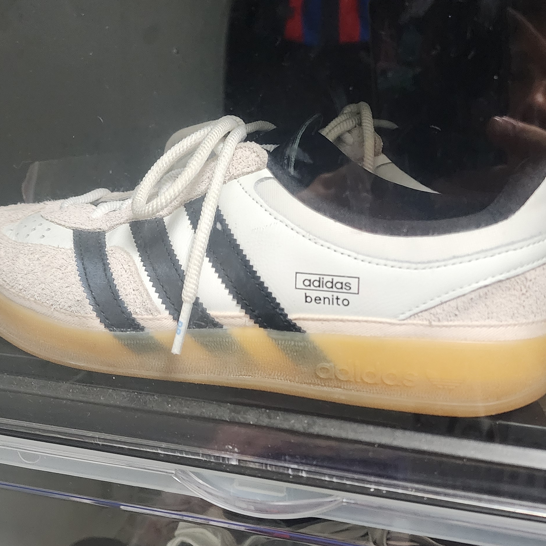 Adidas x Bad Bunny Gazelle Indoor Off White Black 착용 스타일