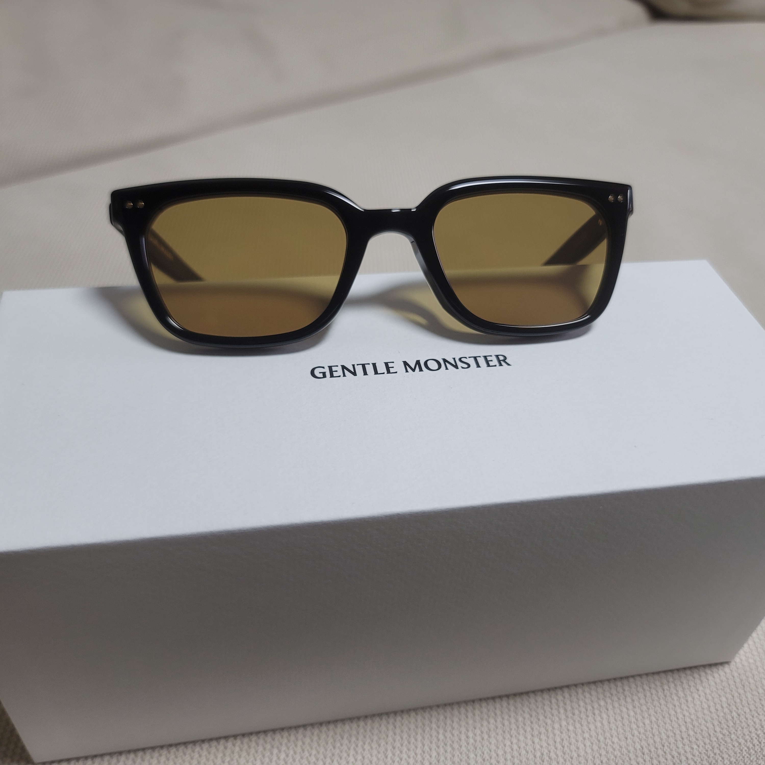 Gentle Monster Breezebe 01 BR Black Brown 착용 스타일 - 2