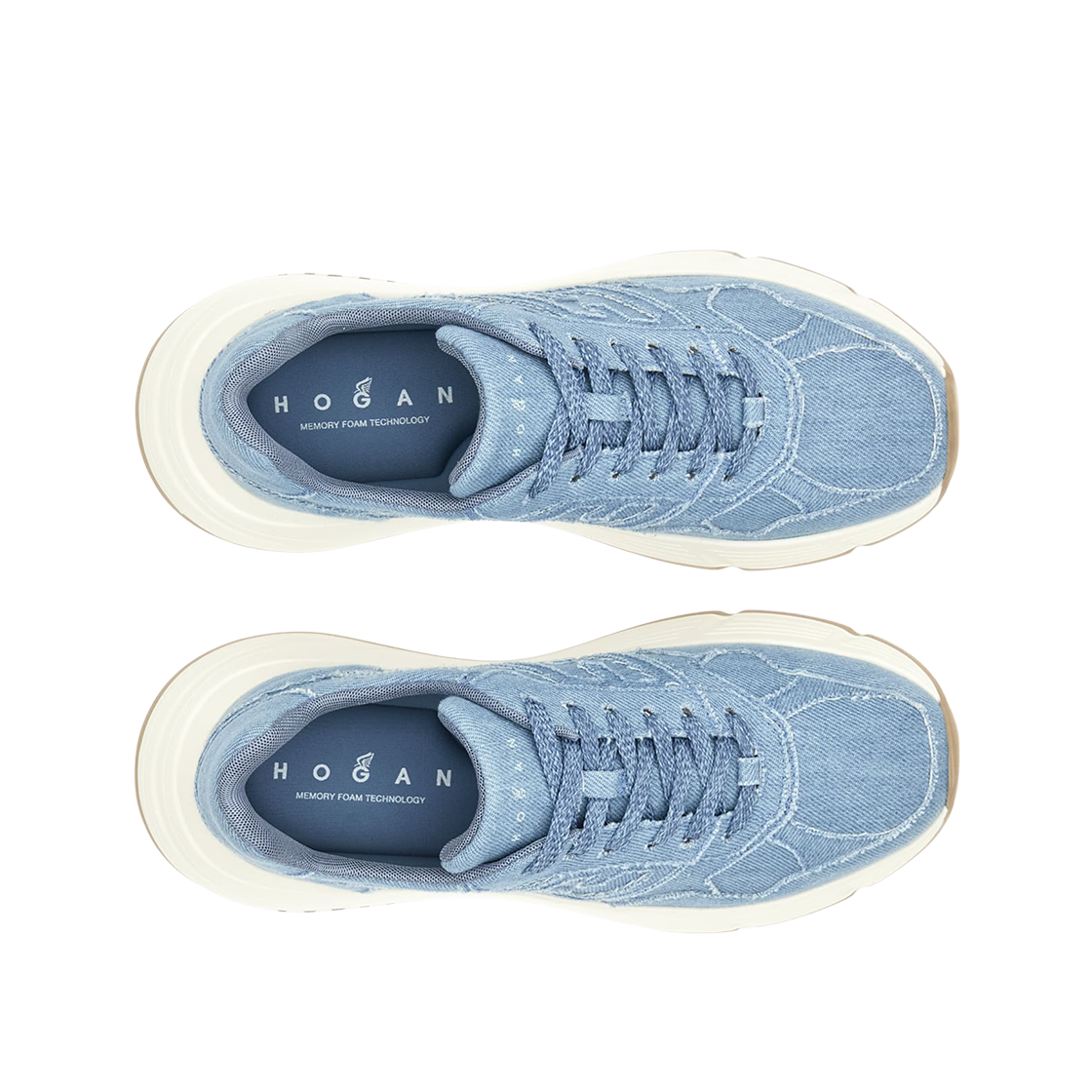 (W) 호간 하이파이 스니커즈 라이트 블루((W) Hogan Hi-Fi Sneakers Light Blue) - 2