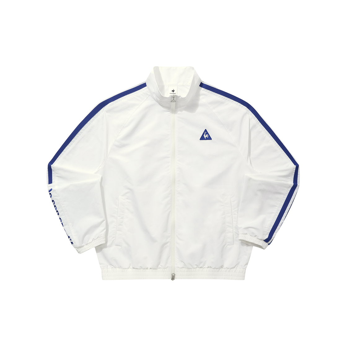 QQ123JJK31_OWT0 le coq sportif (Online Exclusive) Sunday Stand Neck Short Sleeve Jacket Off-White