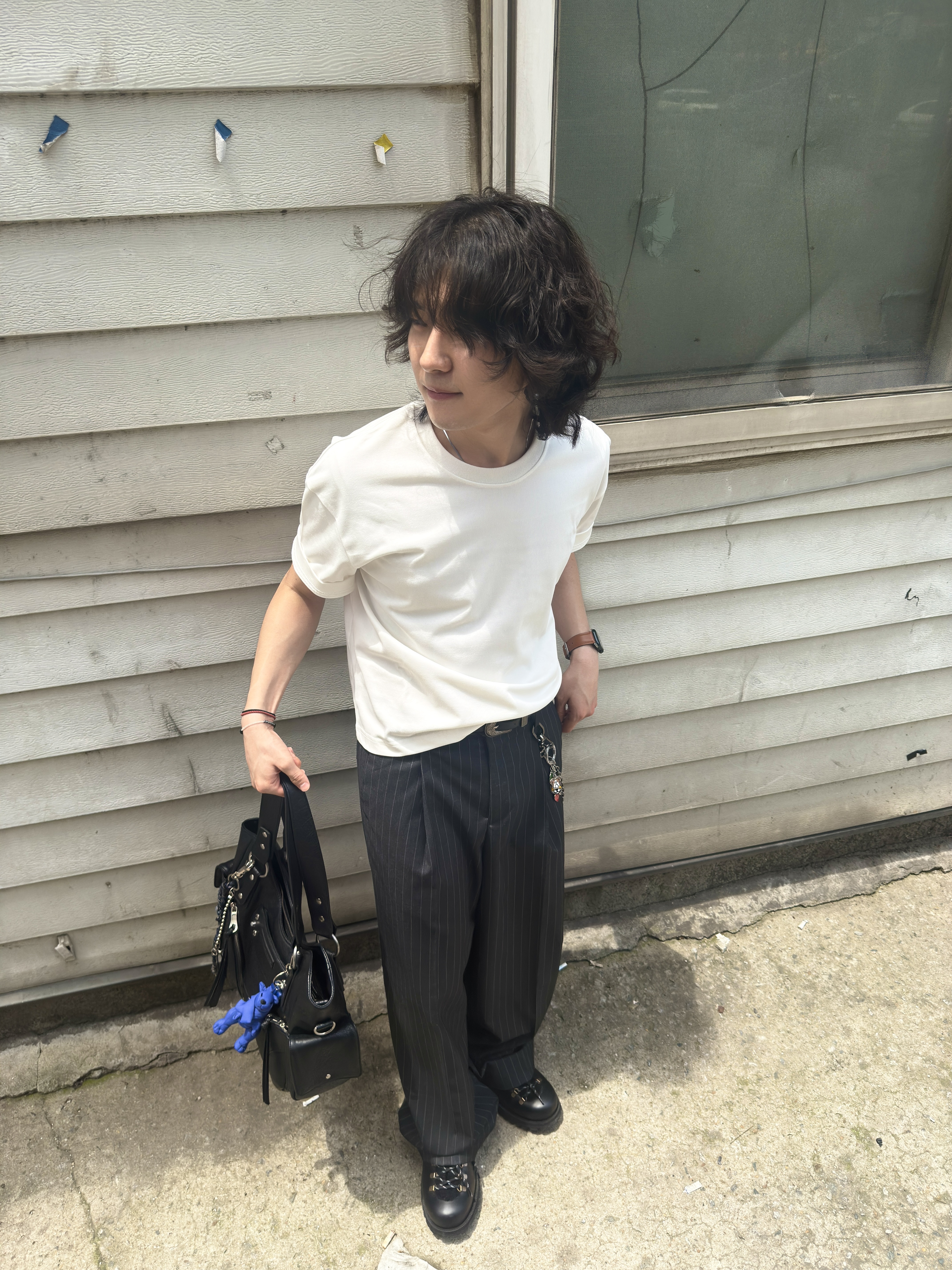 Human Made Animal Keyring Silver, Romantic Move Oat Mountain Oil Black 착용 스타일 - 3