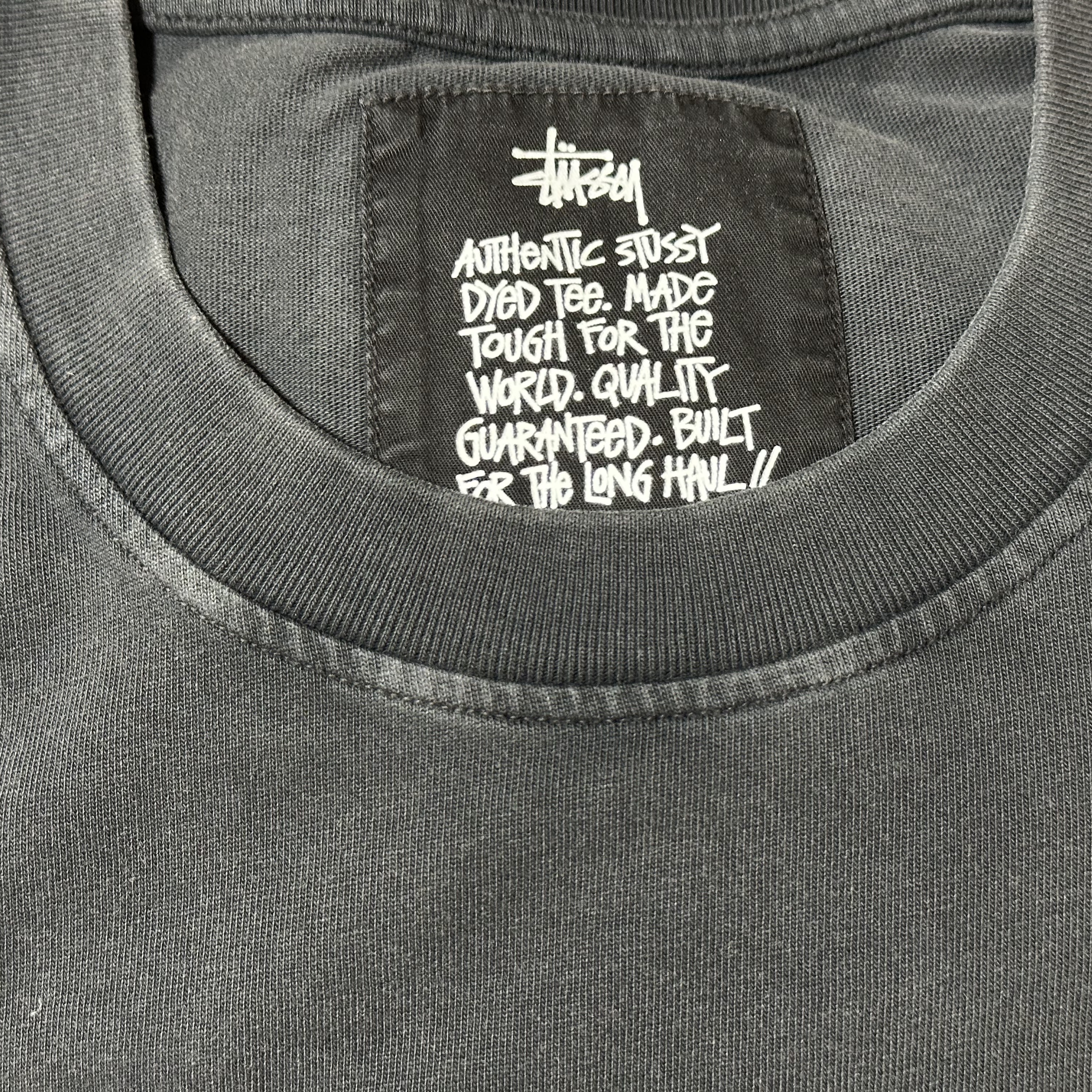 Stussy Garment Dyed SS T-Shirt Faded Black 착용 스타일