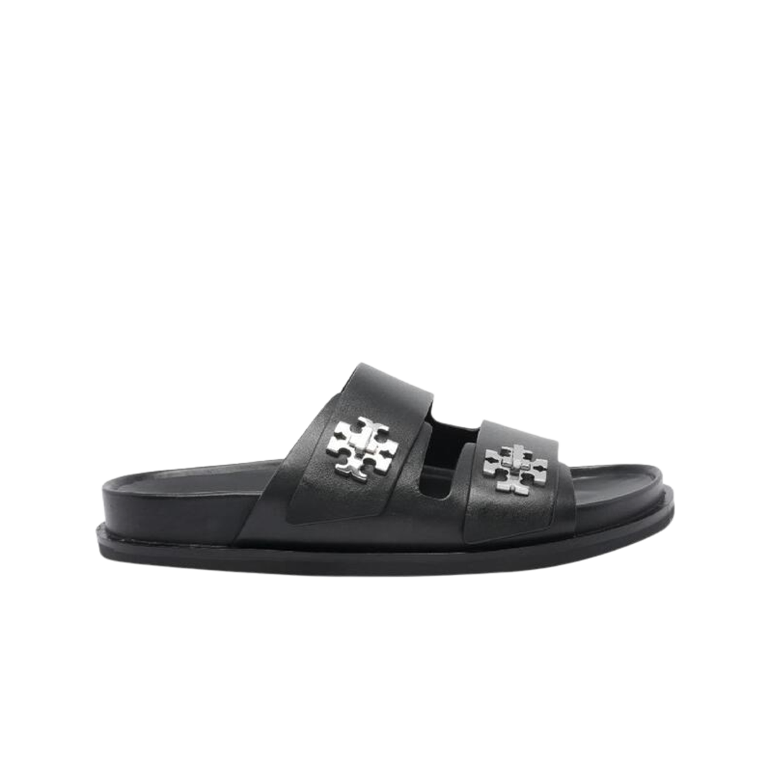 175640-006 (W) Tory Burch T Lock Sport Slide Black