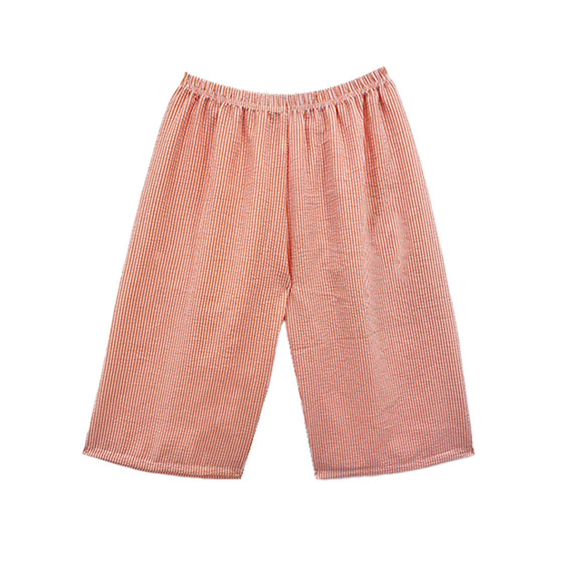 SO-OR-01 (W) AONE Seersucker 3/4 Pajama Pants Orange