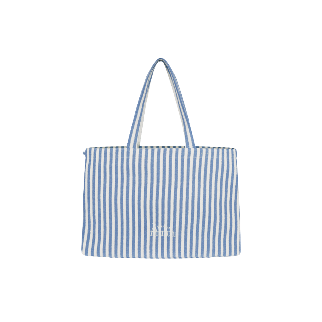 - Aviemuah Striped Terry Large Bag Blue