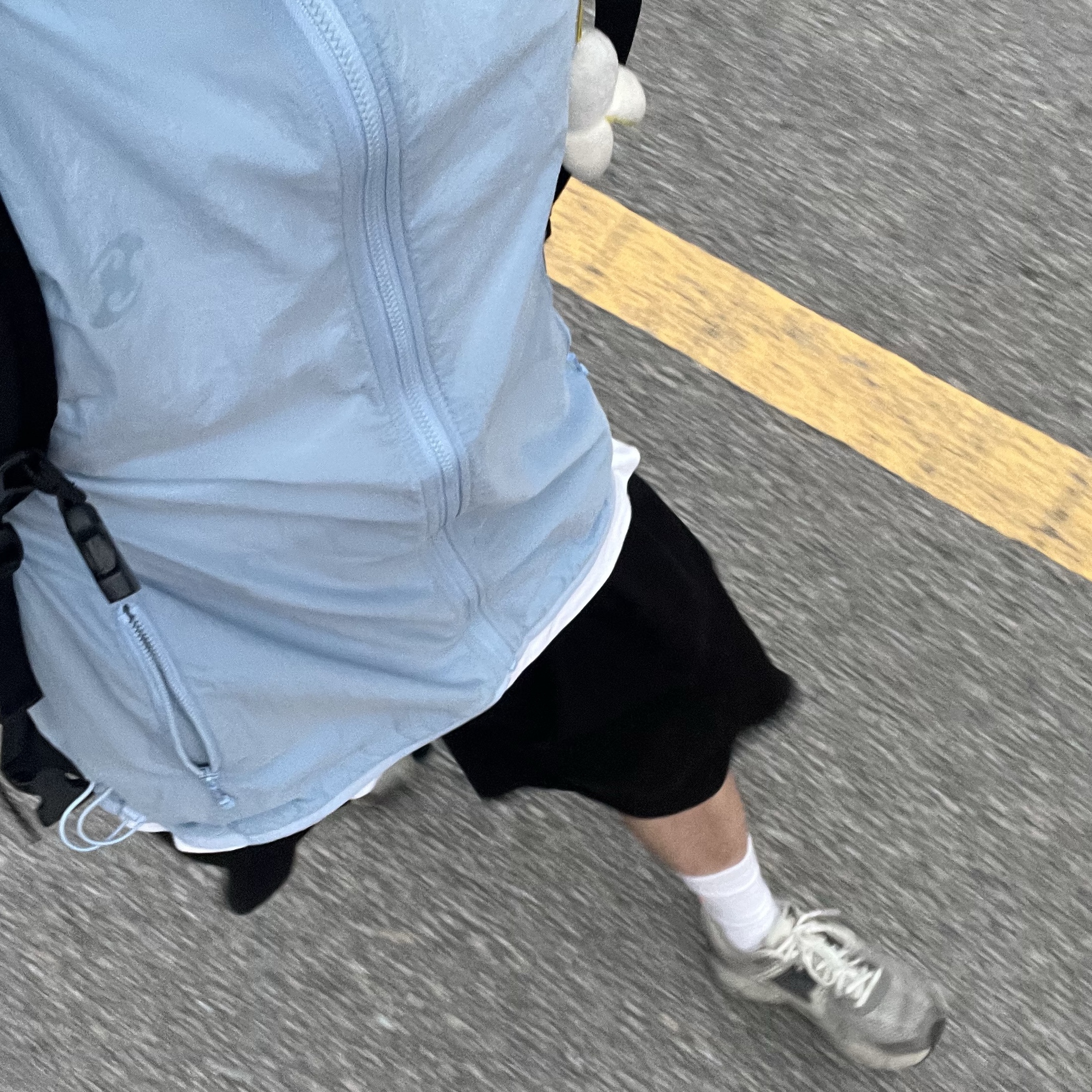 Sansan Gear Streamline Hood Jacket Sky Blue 착용 스타일 - 1