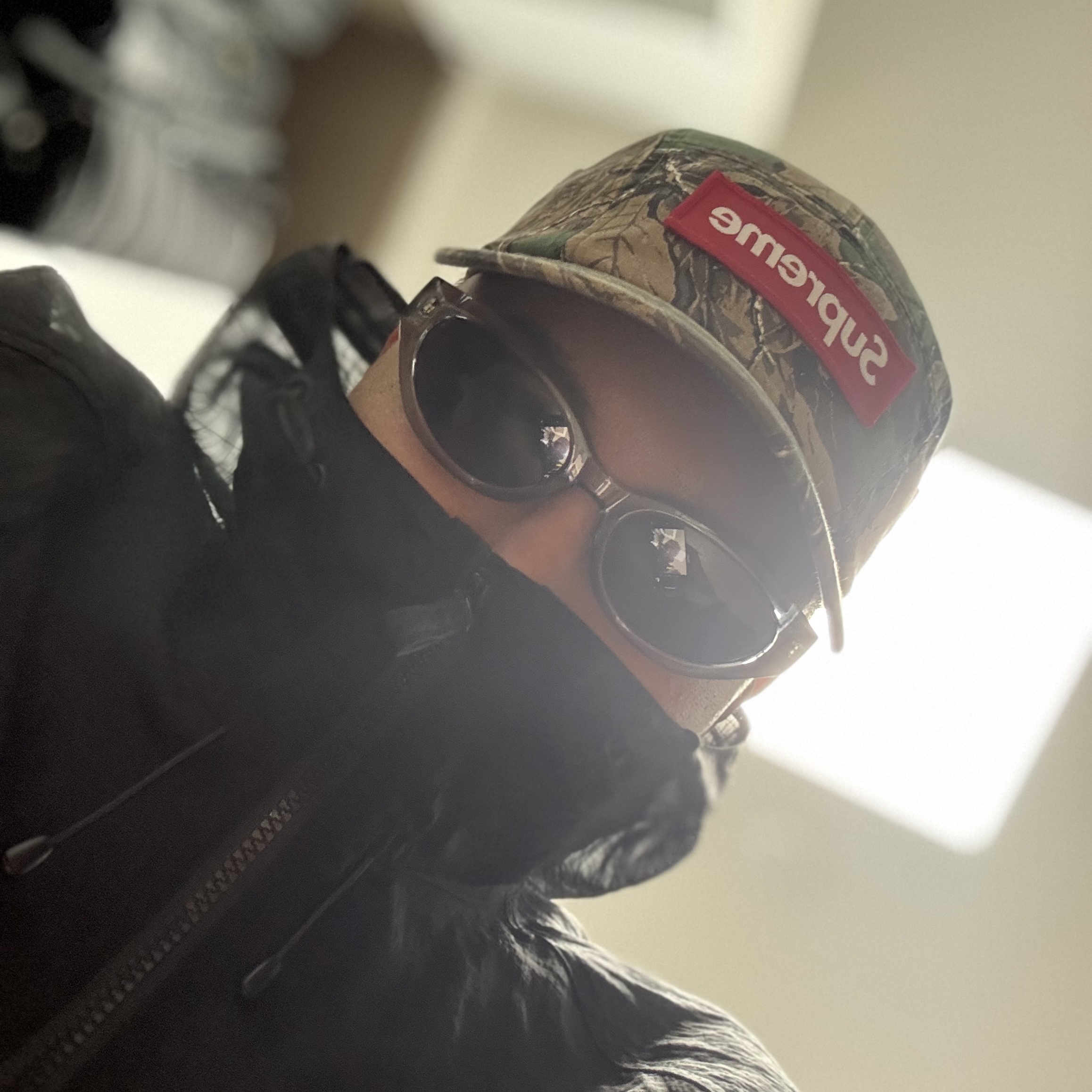 Supreme Military Camp Cap Branch Olive Camo - 22FW 착용 스타일