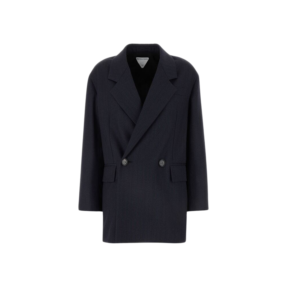 (W) 보테가 베네타 더블 브레스티드 울 자켓 다크 블루((W) Bottega Veneta Double Breasted Wool Jacket Dark Blue)