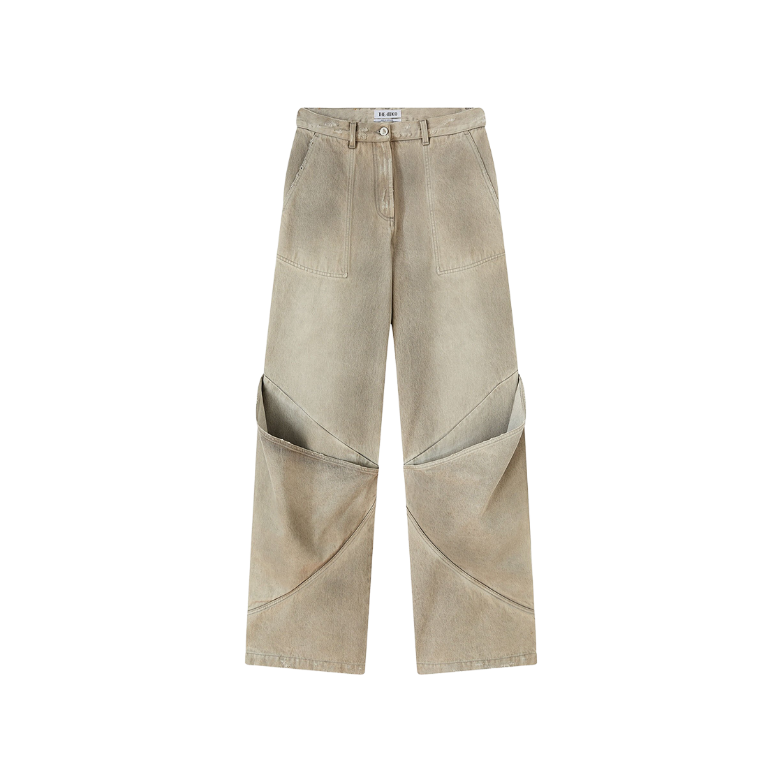 (W) 디 아티코 롱 팬츠 빈티지 그레이((W) The Attico Long Pants Vintage Grey)