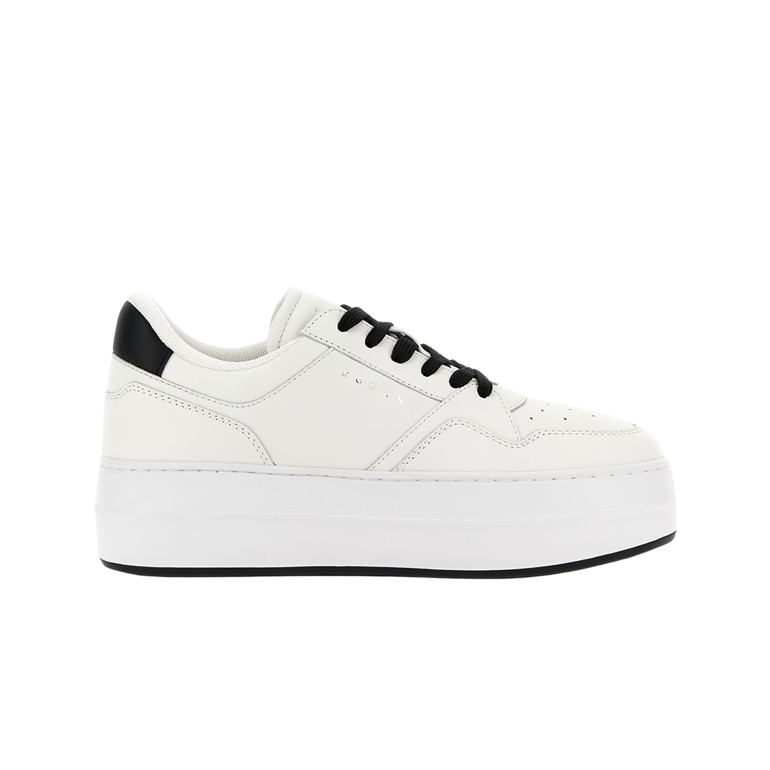 (W) 호간 스카이스크래퍼 스니커즈 화이트 블랙((W) Hogan Skyscraper Sneakers White Black)