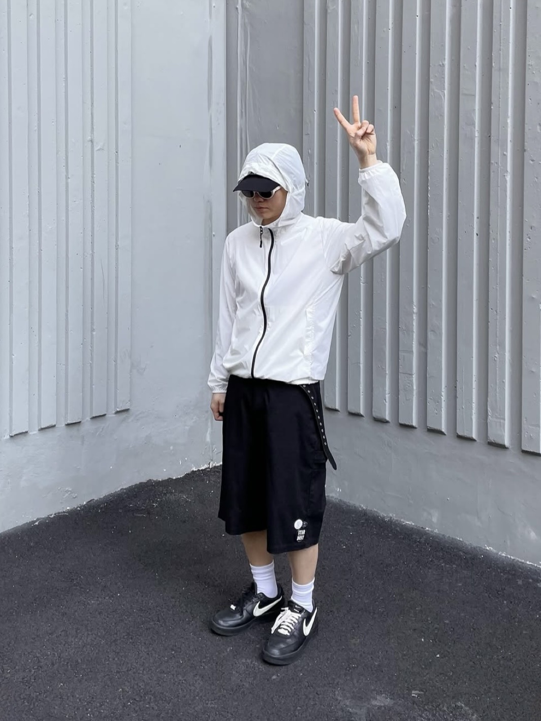 Nike x Ambush Air Force 1 Low SP Black 착용 스타일