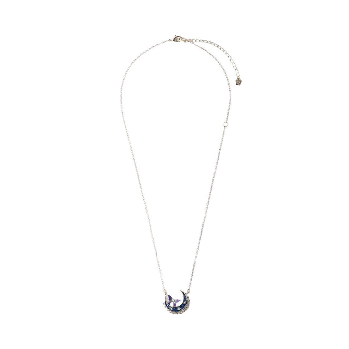 - (W) Anna Sui Celestic Butterfly Necklace Purple