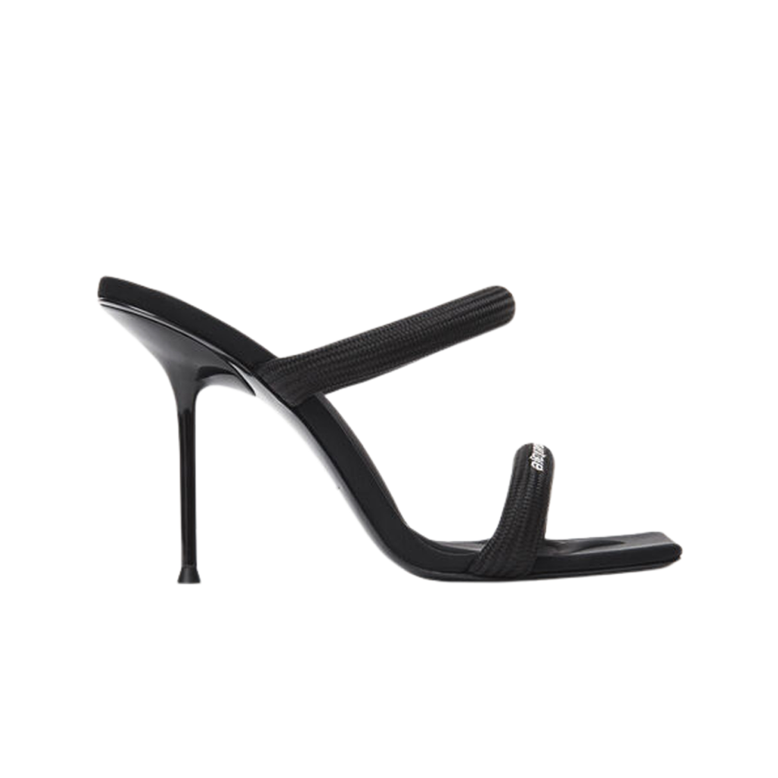 30321S033001 (W) Alexander Wang Nylon Tubolare Julie 105 Sandal Black