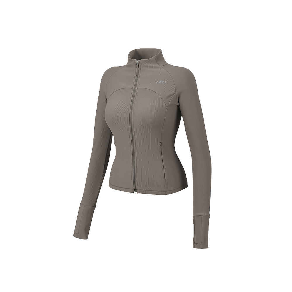 BG1WJK160BR BORN TO WIN W B-Flex Full Zip Up Jacket Brown