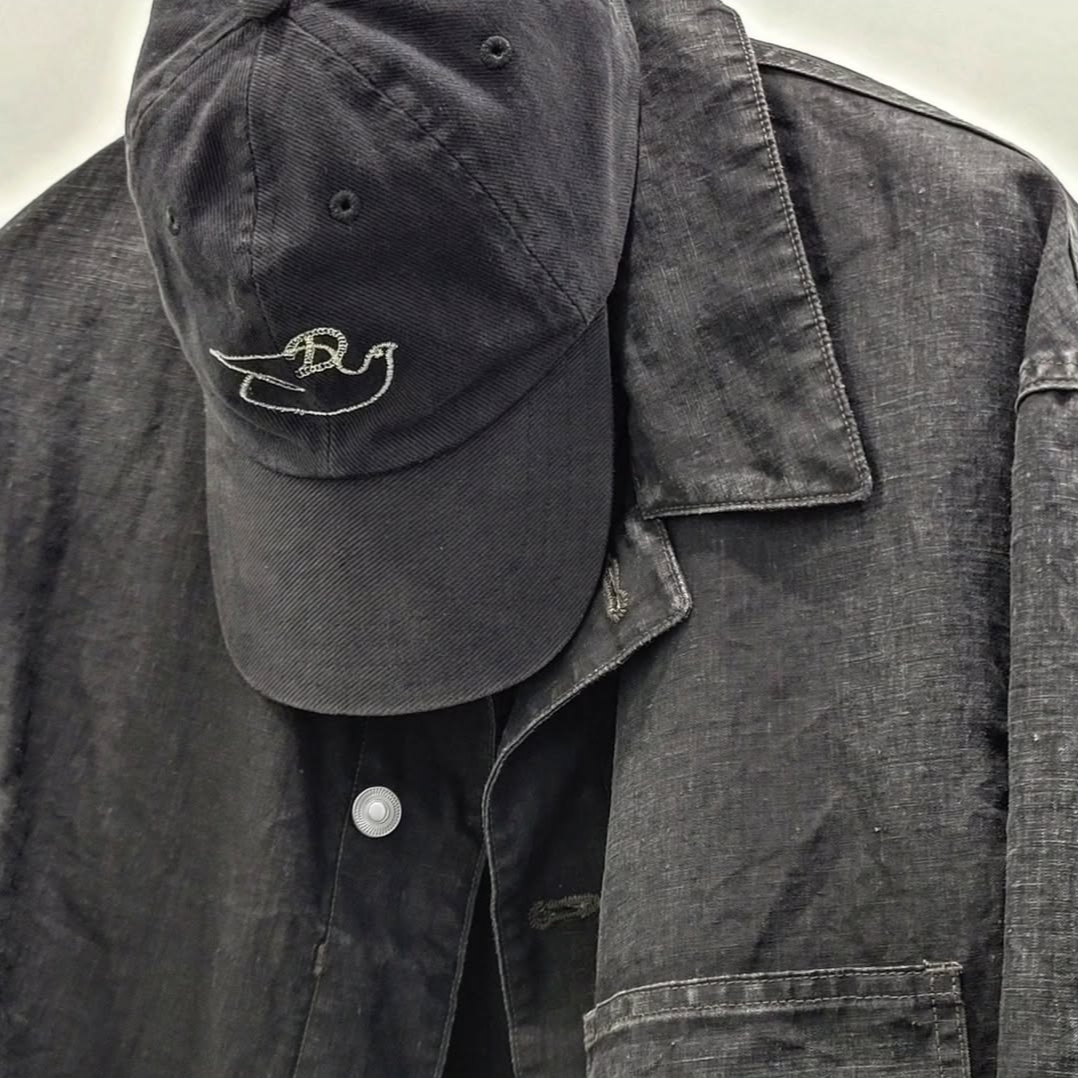 A.Presse Vintage Black Linen Coverall Black - 25SS 착용 스타일 - 3