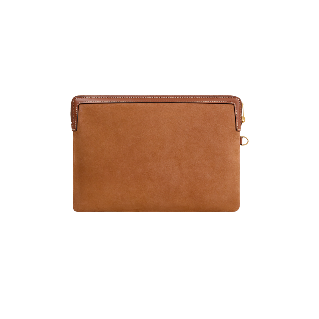 셀린느 스트랩 퀴르 트리옹프 누벅 카프스킨 스몰 파우치 카멜(Celine Small Pouch with Strap Cuir Triomphe in Nubuck Calfskin Camel) - 2
