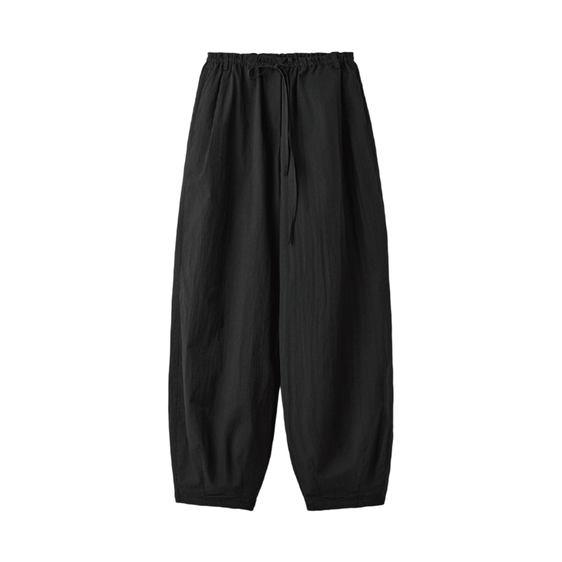 UM251APT27BK UMARMUNG Light Weight Cotton Volume Silhouette Pants_Black