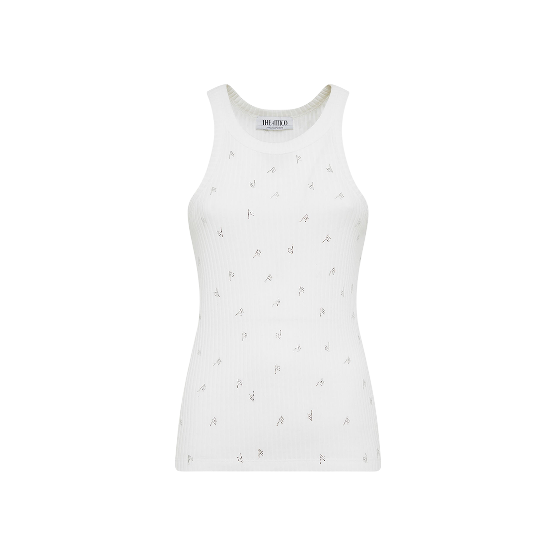 (W) 디 아티코 탑 화이트 크리스탈((W) The Attico Top White Crystal) - 1
