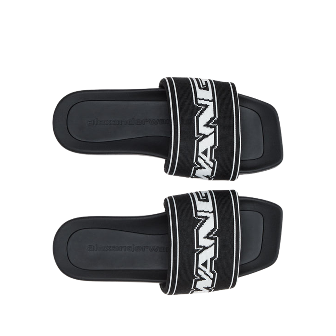 (W) 알렉산더 왕 로고 플랫폼 샌들 블랙((W) Alexander Wang Logo Platform Sandal Black) - 2