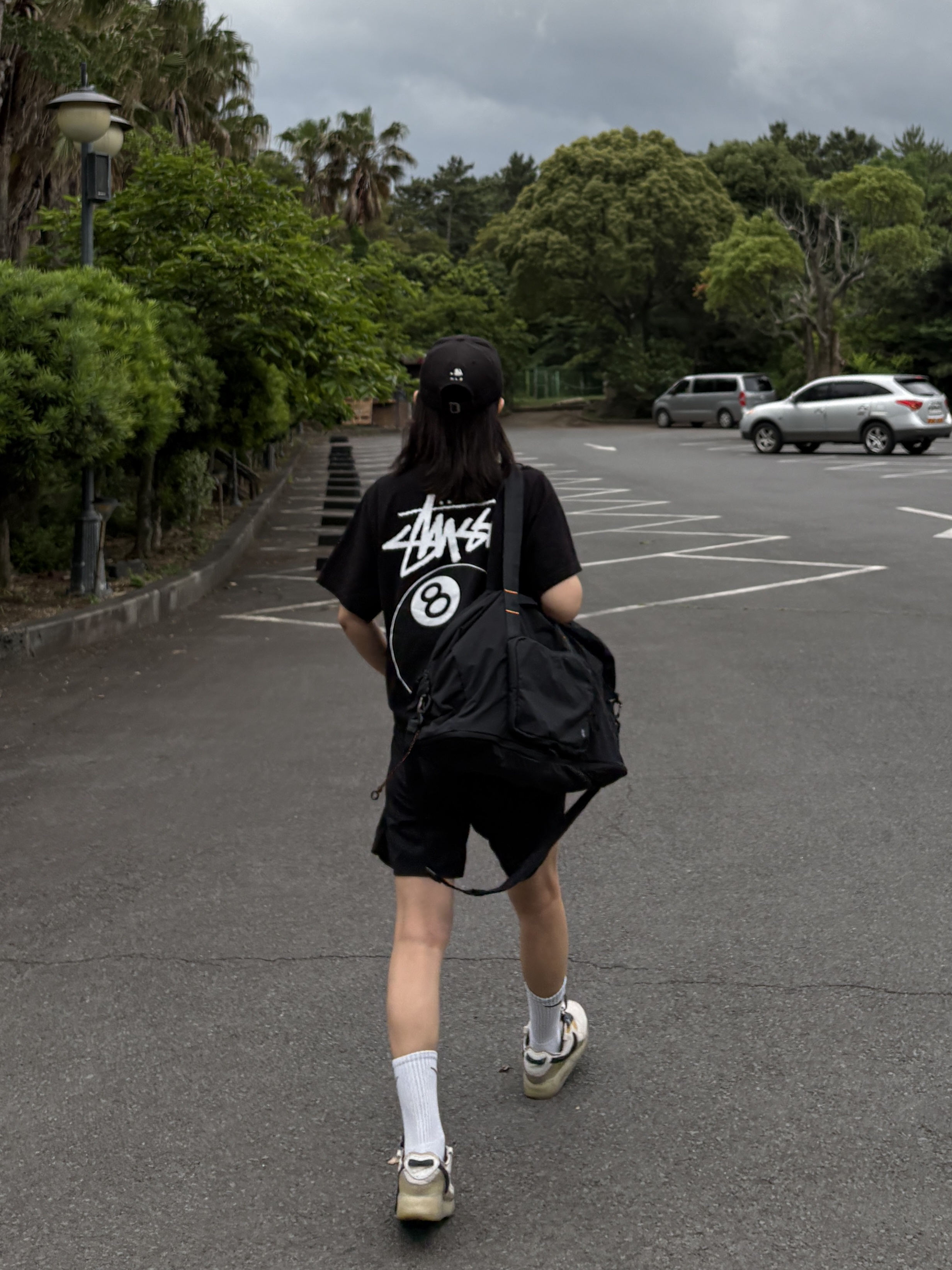 Stussy 8 Ball T-Shirt Black - 22SS 착용 스타일 - 1