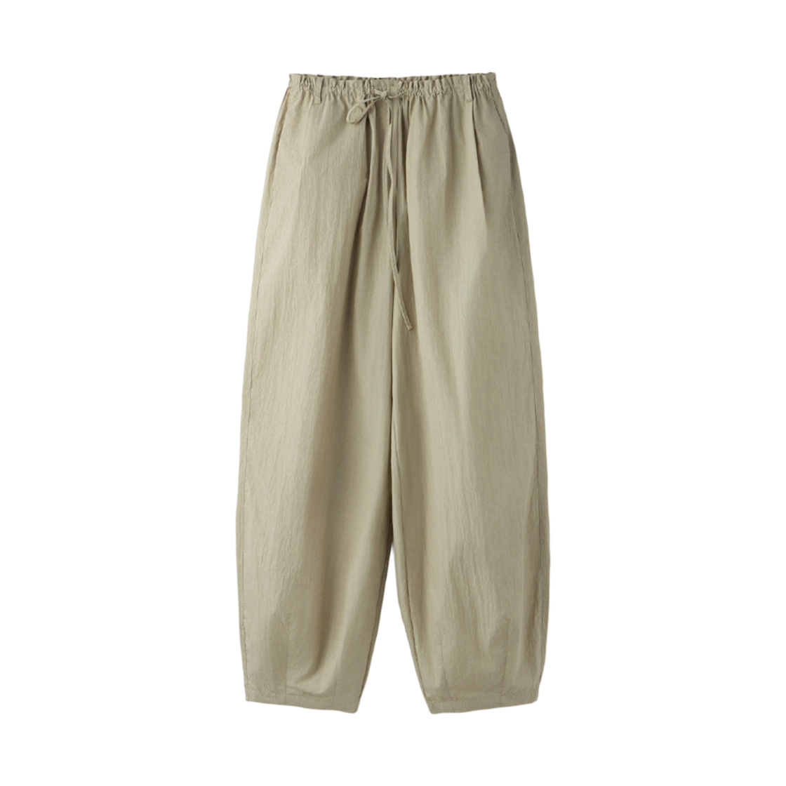 UM251APT27LK UMARMUNG Light Weight Cotton Volume Silhouette Pants_Sage