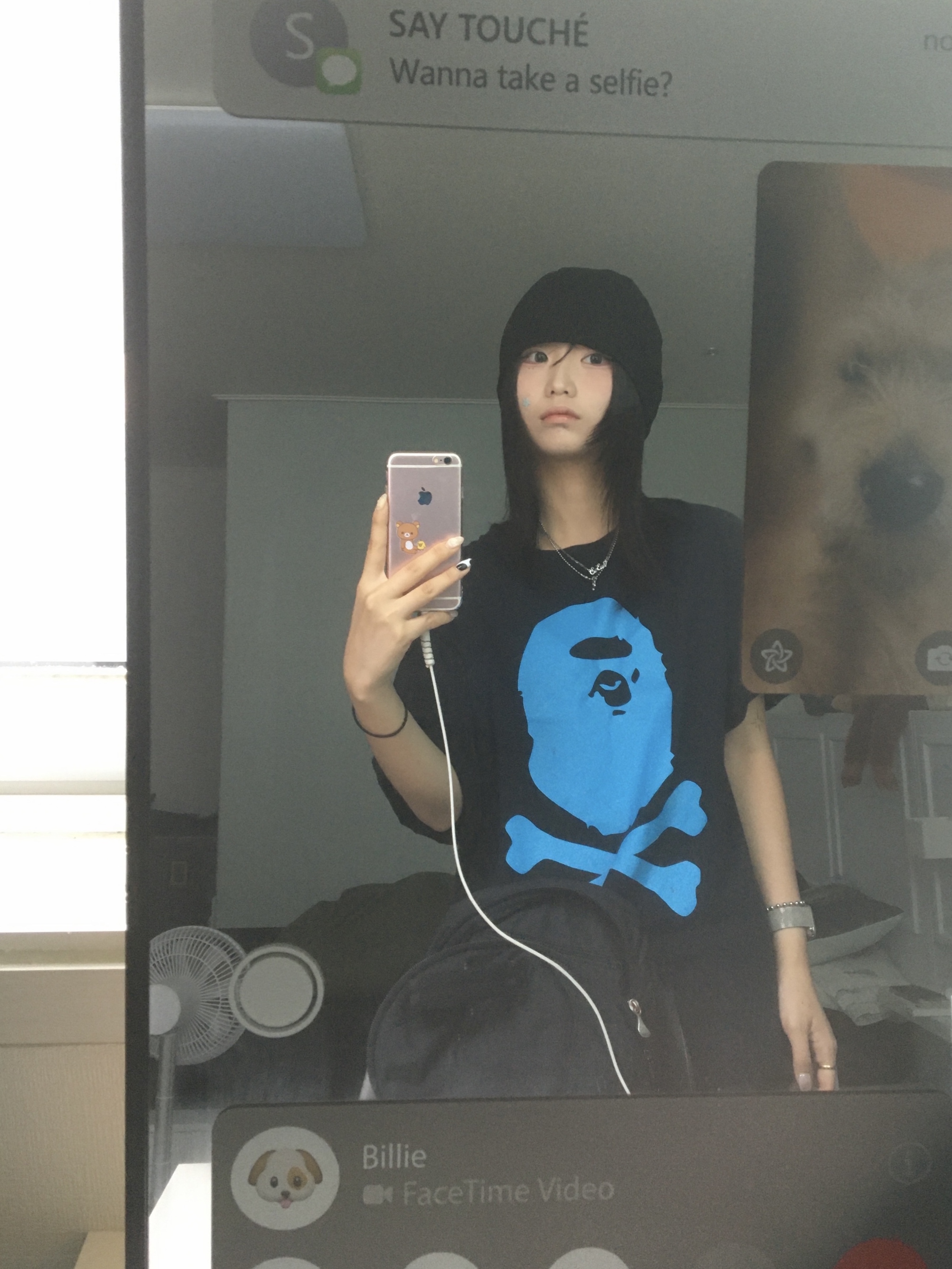 Say Touche Facetime Mirror 착용 스타일