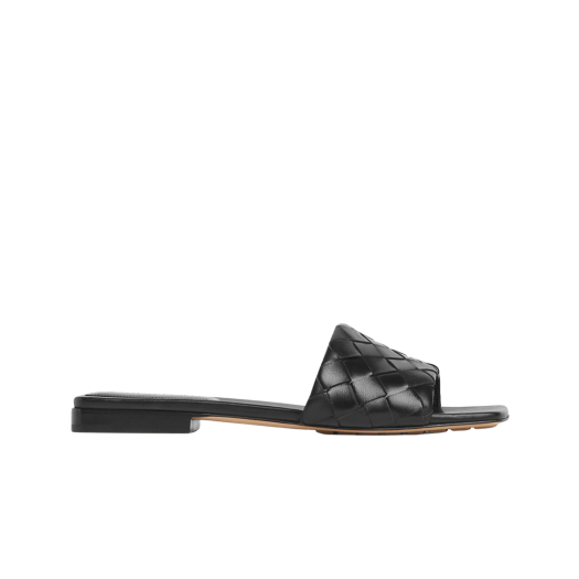 837737V2ED01000 (W) Bottega Veneta Parco Flat Mule Black