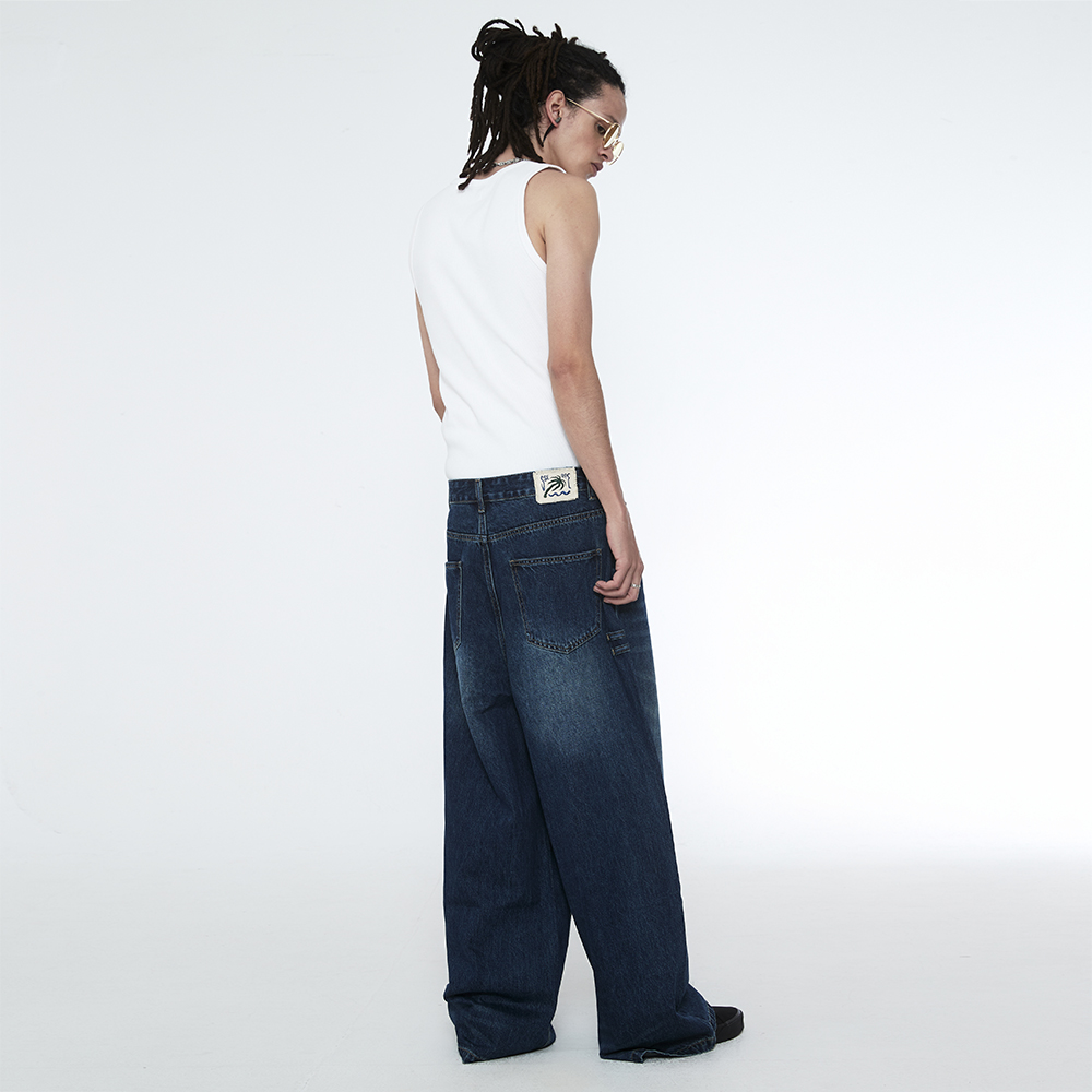 쎄르페 데일리보이 와이드 데님팬츠 터키블루(SSERPE Daily Boy Wide Denim Pants Turquoise) - 3