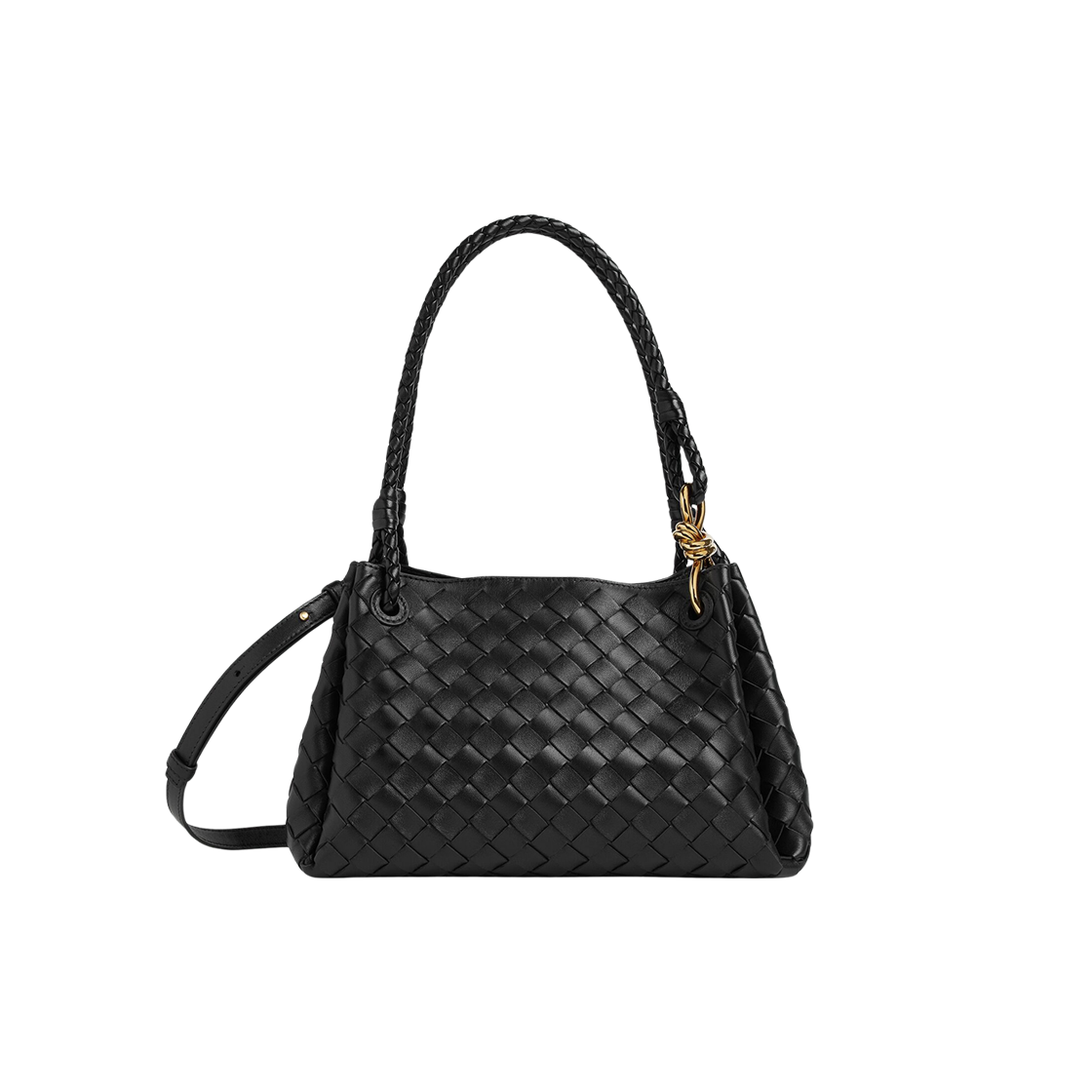 835921VCPPT1019 Bottega Veneta Medium Parachute Black