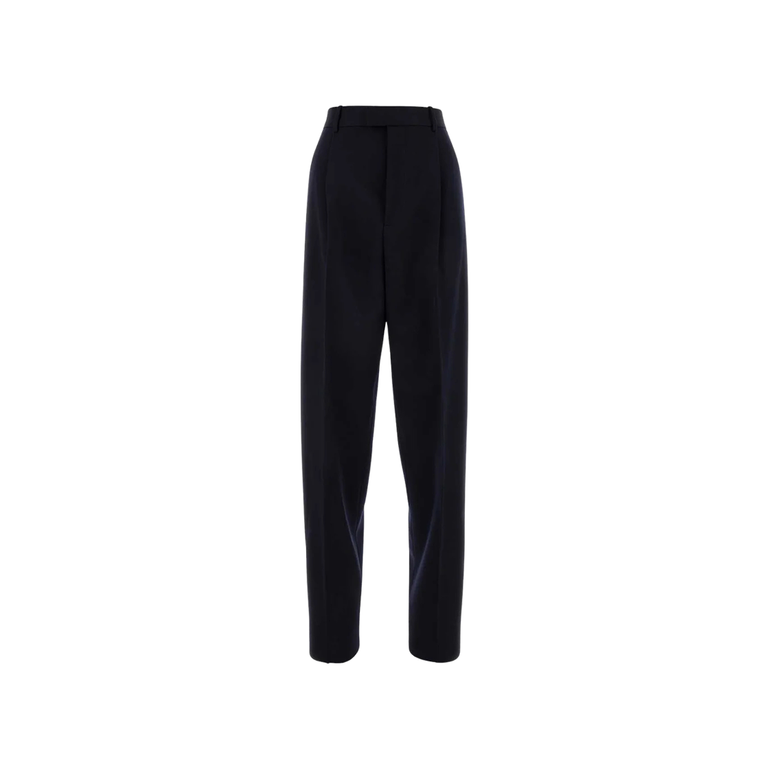 (W) 보테가 베네타 스트레이트 레그 트라우저 네이비((W) Bottega Veneta Straight Leg Trousers Navy)