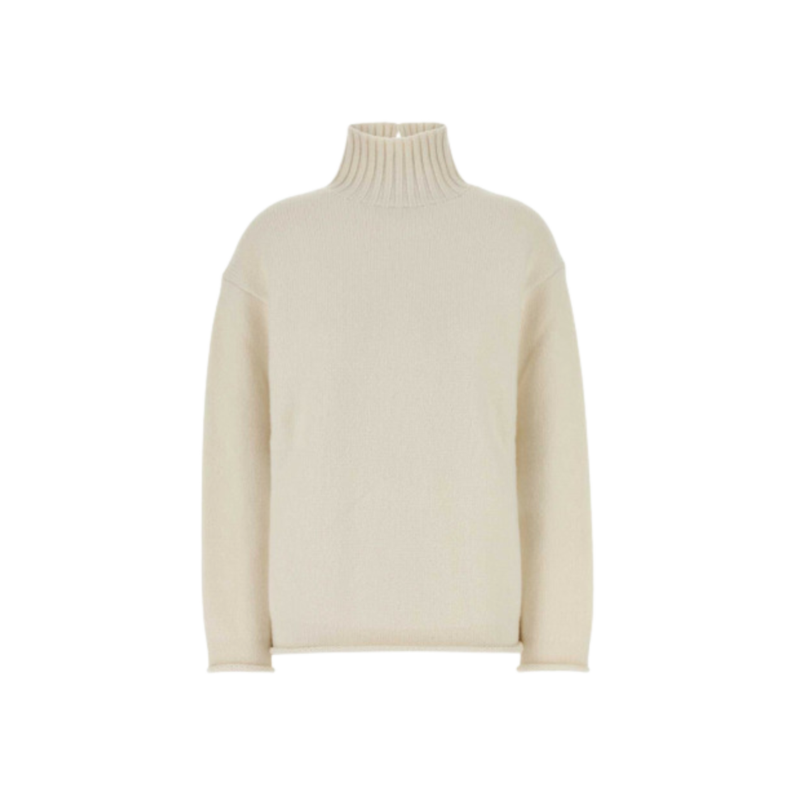 (W) 보테가 베네타 캐시미어 터틀넥 스웨터 초크((W) Bottega Veneta Cashmere Turtleneck Sweater Chalk)