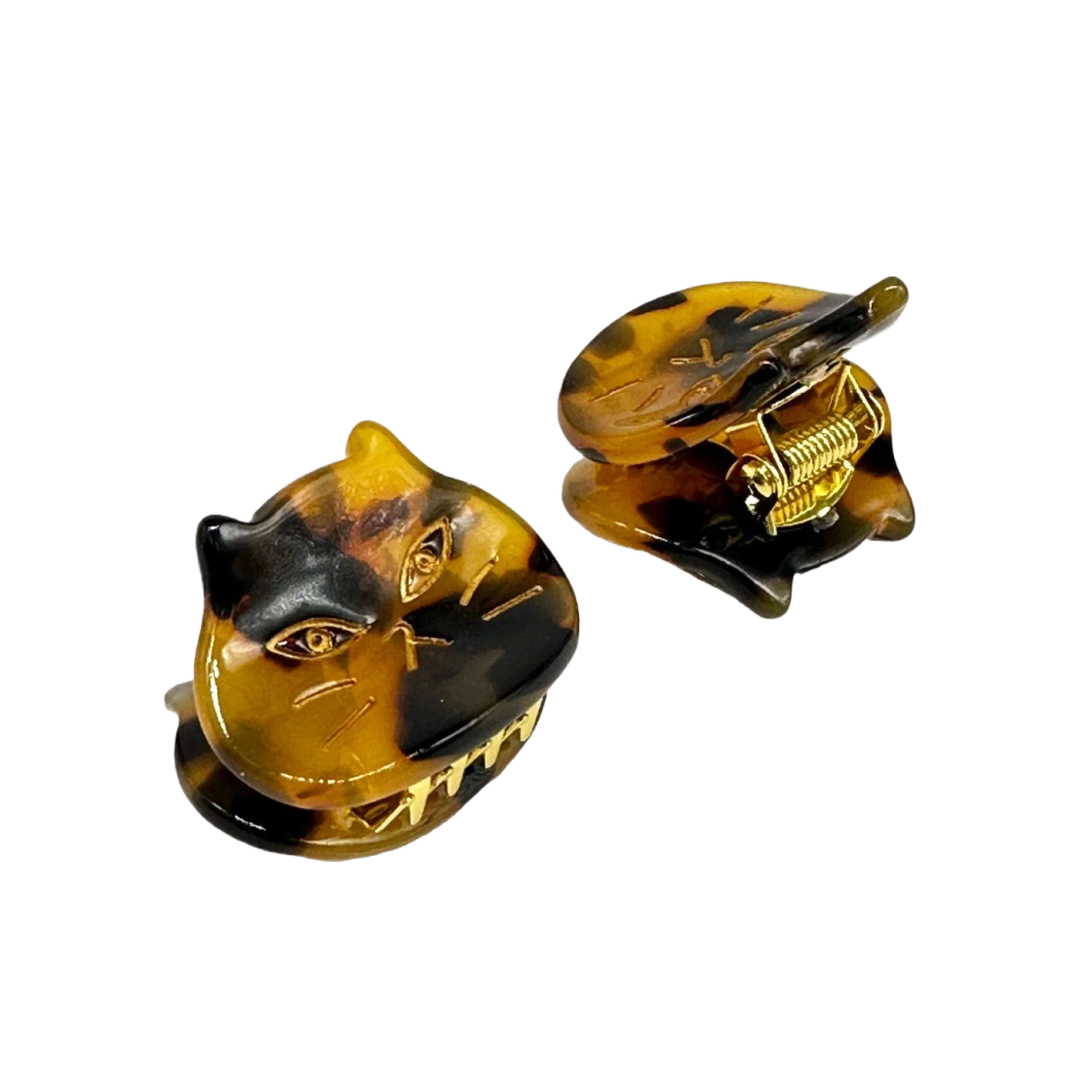 (W) 안나 수이 더 캣츠 미야오 죠 클립 페어 도쿄 톨토이즈 쉘((W) Anna Sui The Cat's Meow Jaw Clip Pair Tokyo Tortoise Shell)