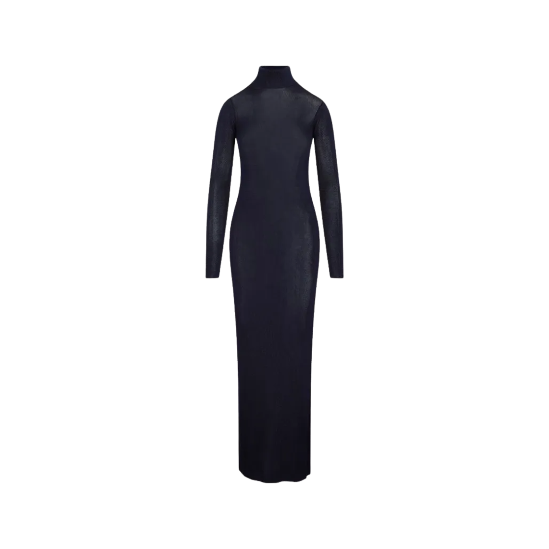 (W) 생로랑 비스코스 드레스 네이비((W) Saint Laurent Viscose Dress Navy) - 1