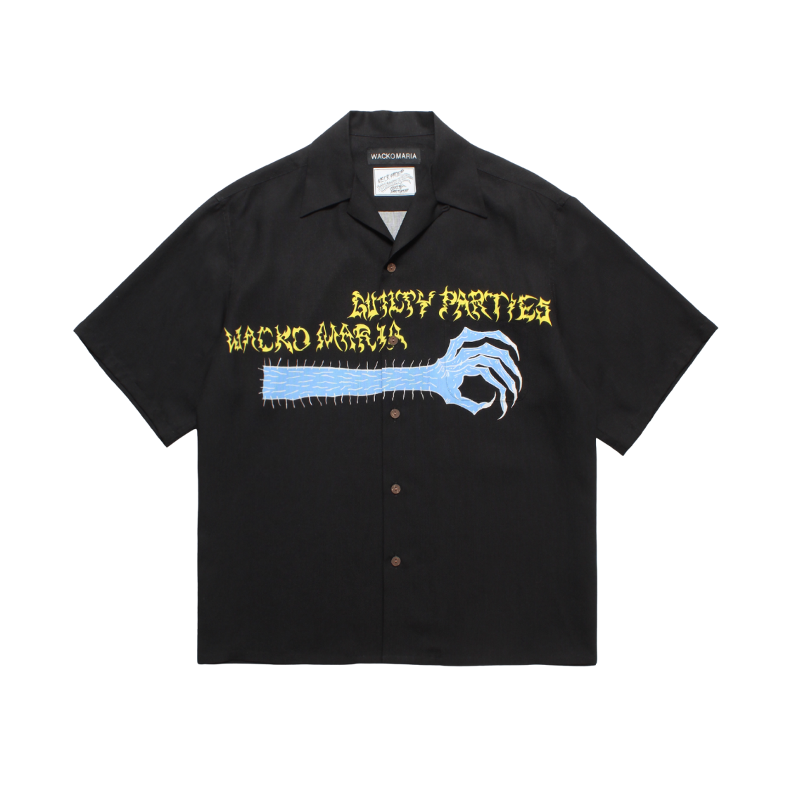 6272 Wacko Maria x Neckface Hawaiian Shirt Black