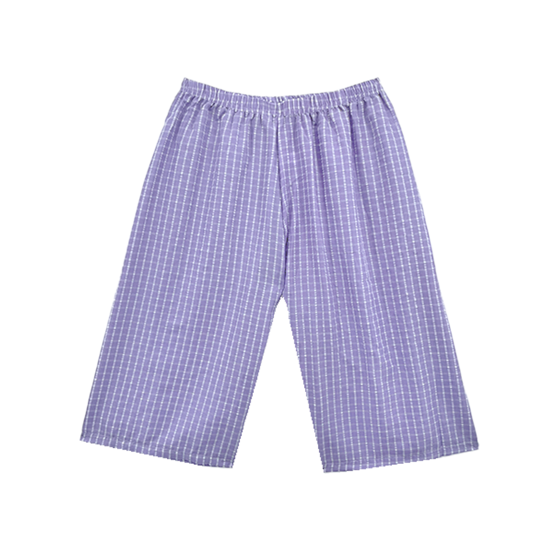 SO-PR-01 (W) AONE Seersucker 3/4 Pajama Pants Purple