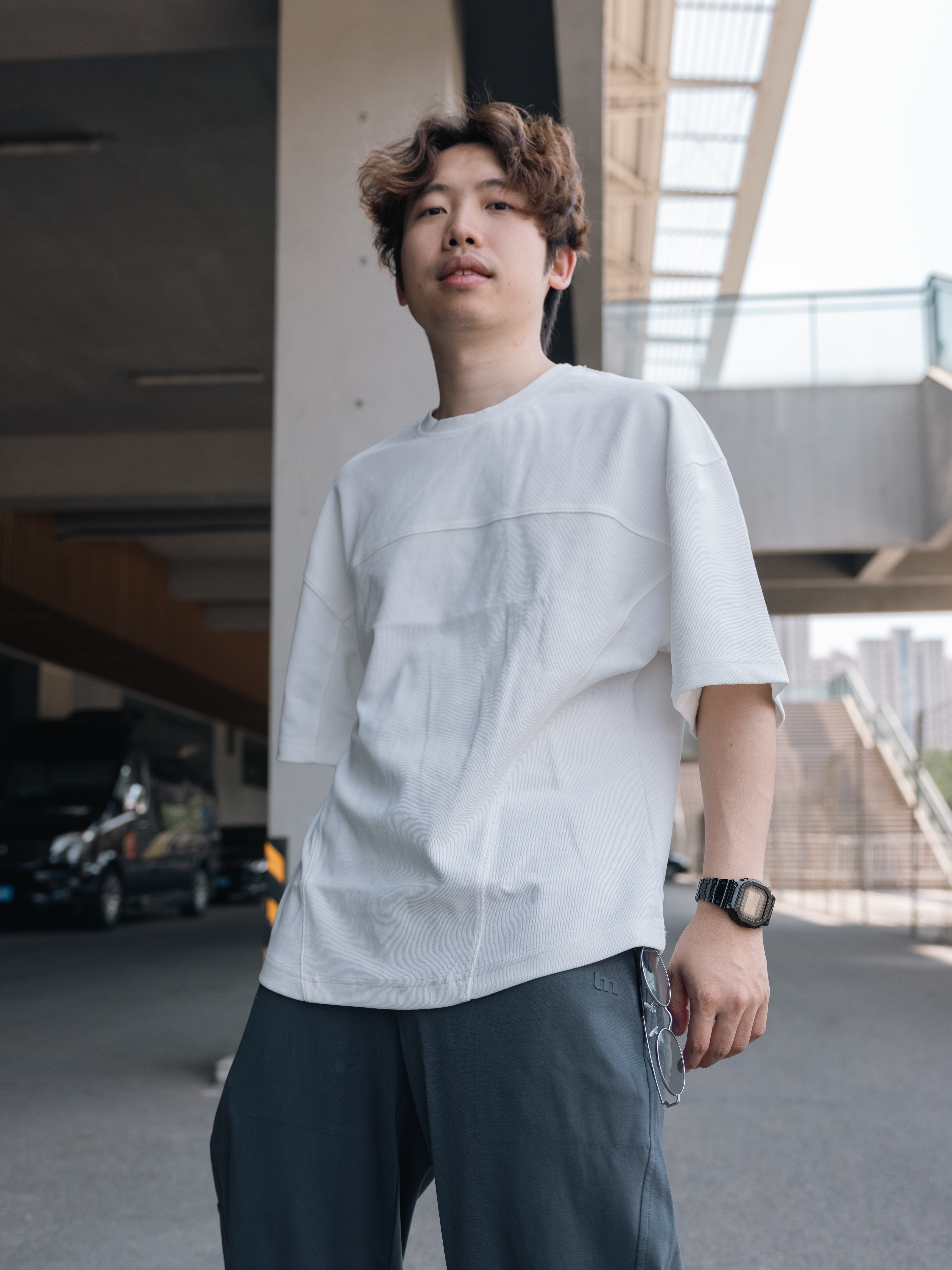 Adidas Adizero PR Carbon Core Black 착용 스타일 - 3